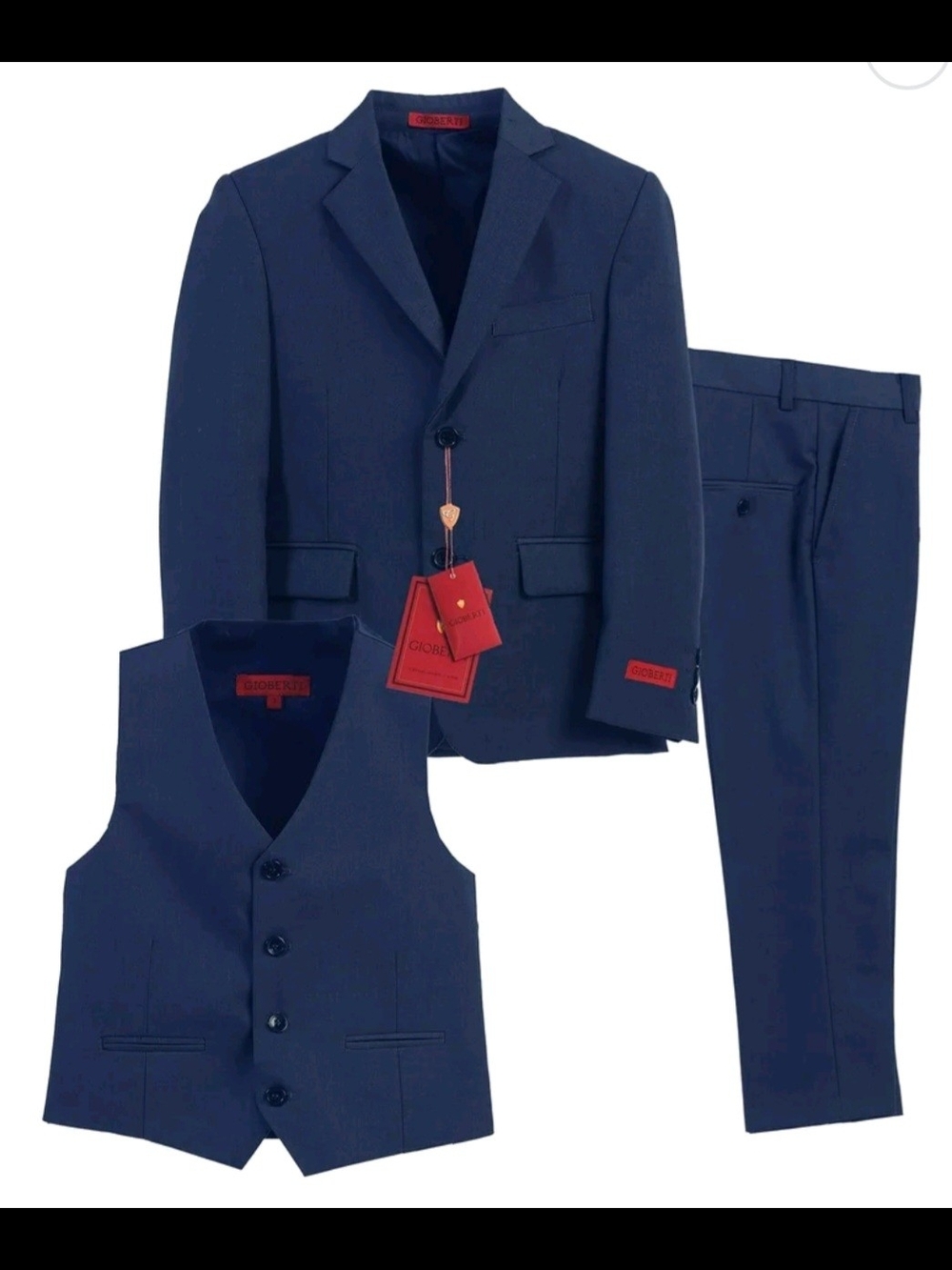 Gioberti Boy's Formal 3-Piece Suit, Jacket Size 14